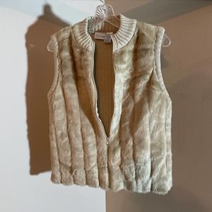 Carolina Colours Women’s Sz M Tan Zip Up Vest
